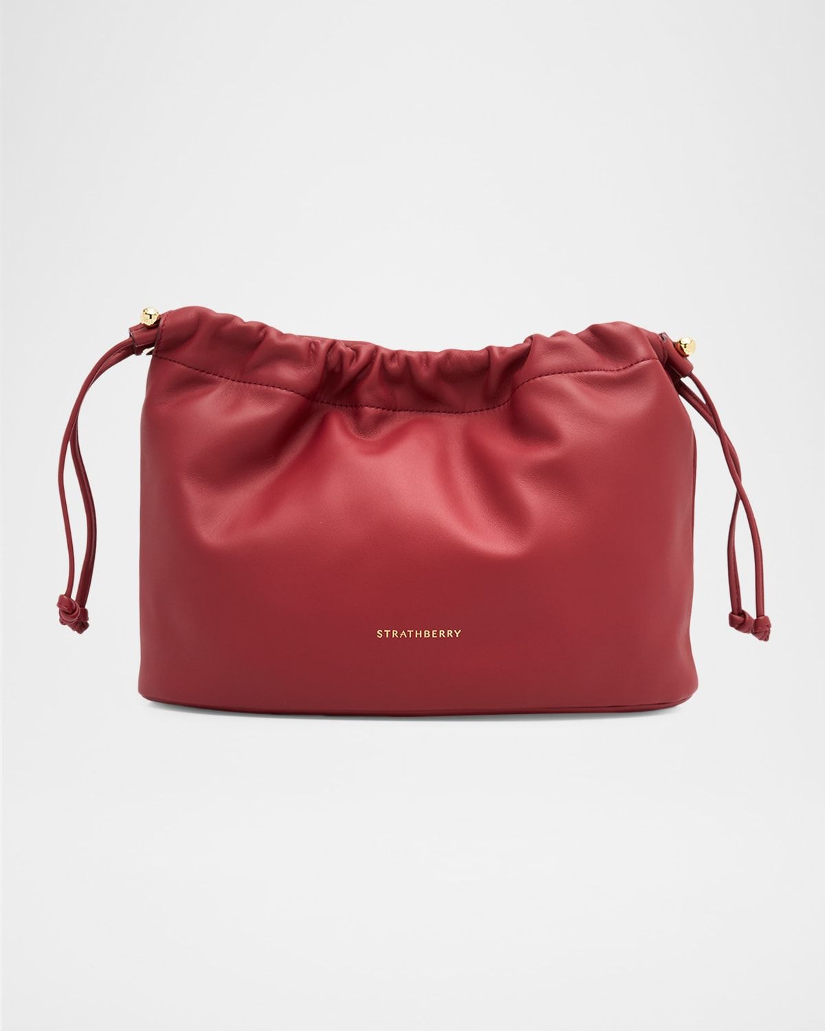 Charlotte Midi Nappa Leather Drawstring Bag