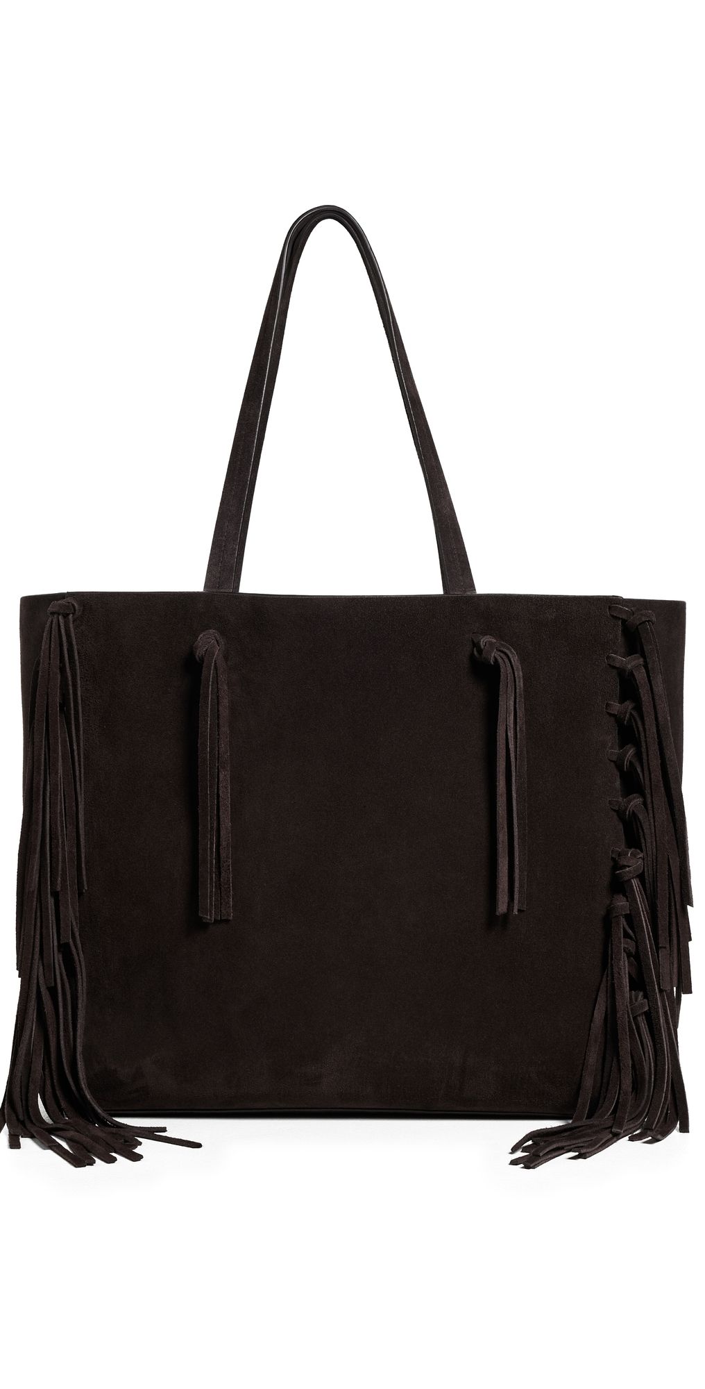 Nili Lotan Joni Suede Bag Espresso One Size