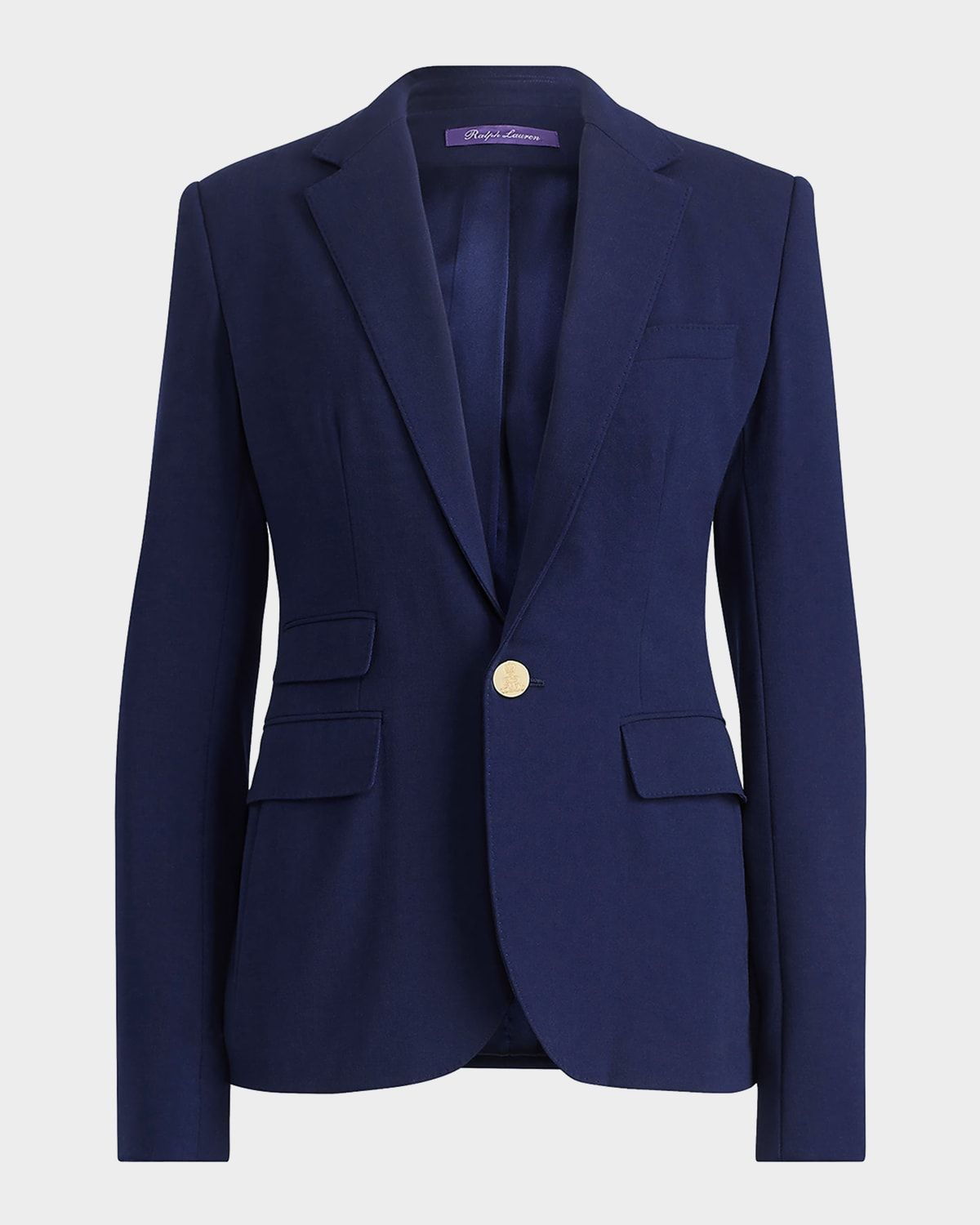 Parker Wool Crepe Single-Breasted Jacket