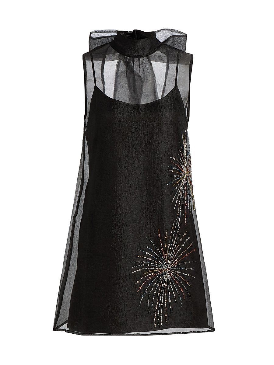 Women's Albee Firework-Beaded Minidress - Firework - Size XL