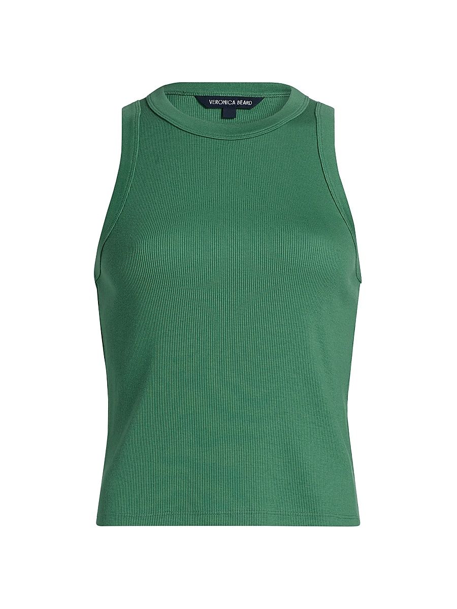 Women's Jordyn Cotton Crop Tank - Clover - Size XL