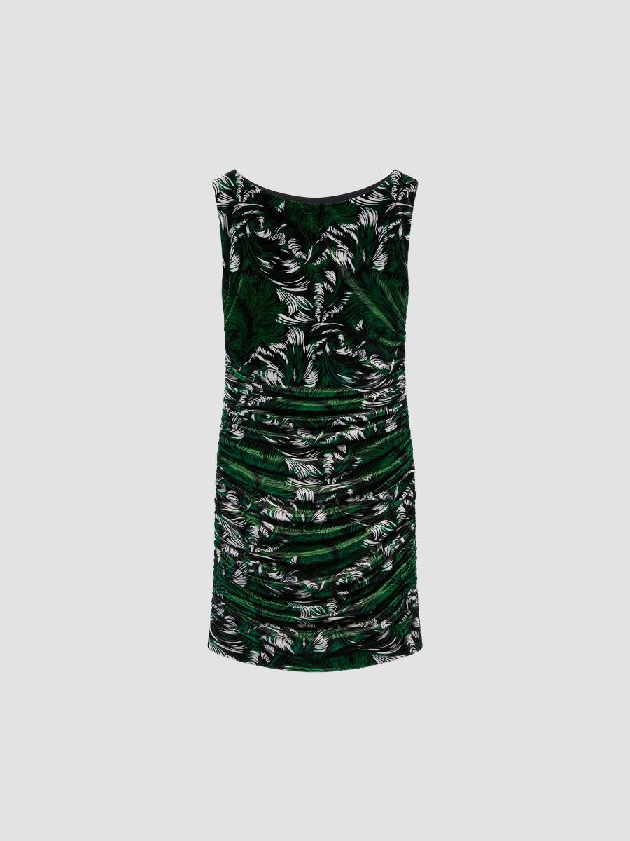 La DoubleJ Women's Mini Bandage Dress - Quill Green - Size Large