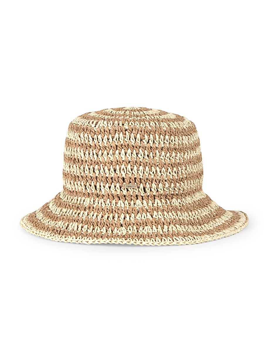 Women's Jonah Crochet Bucket Hat - Natural Camel