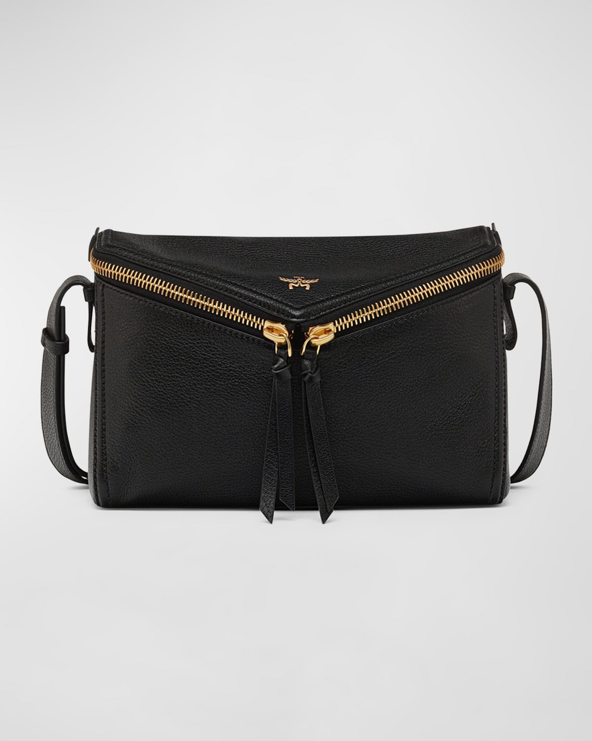 Zip Leather Shoulder Bag