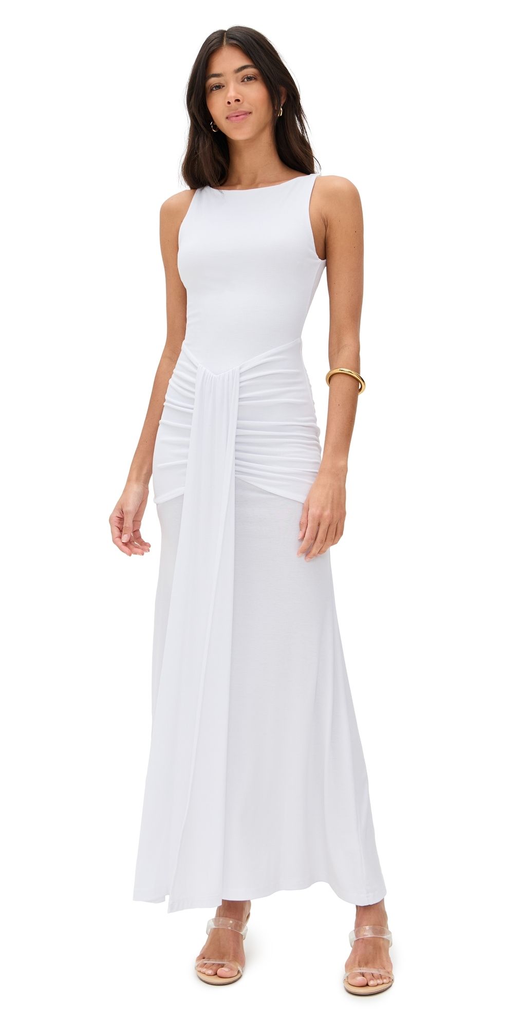 Runaway the Label Adalyn Maxi Dress White S