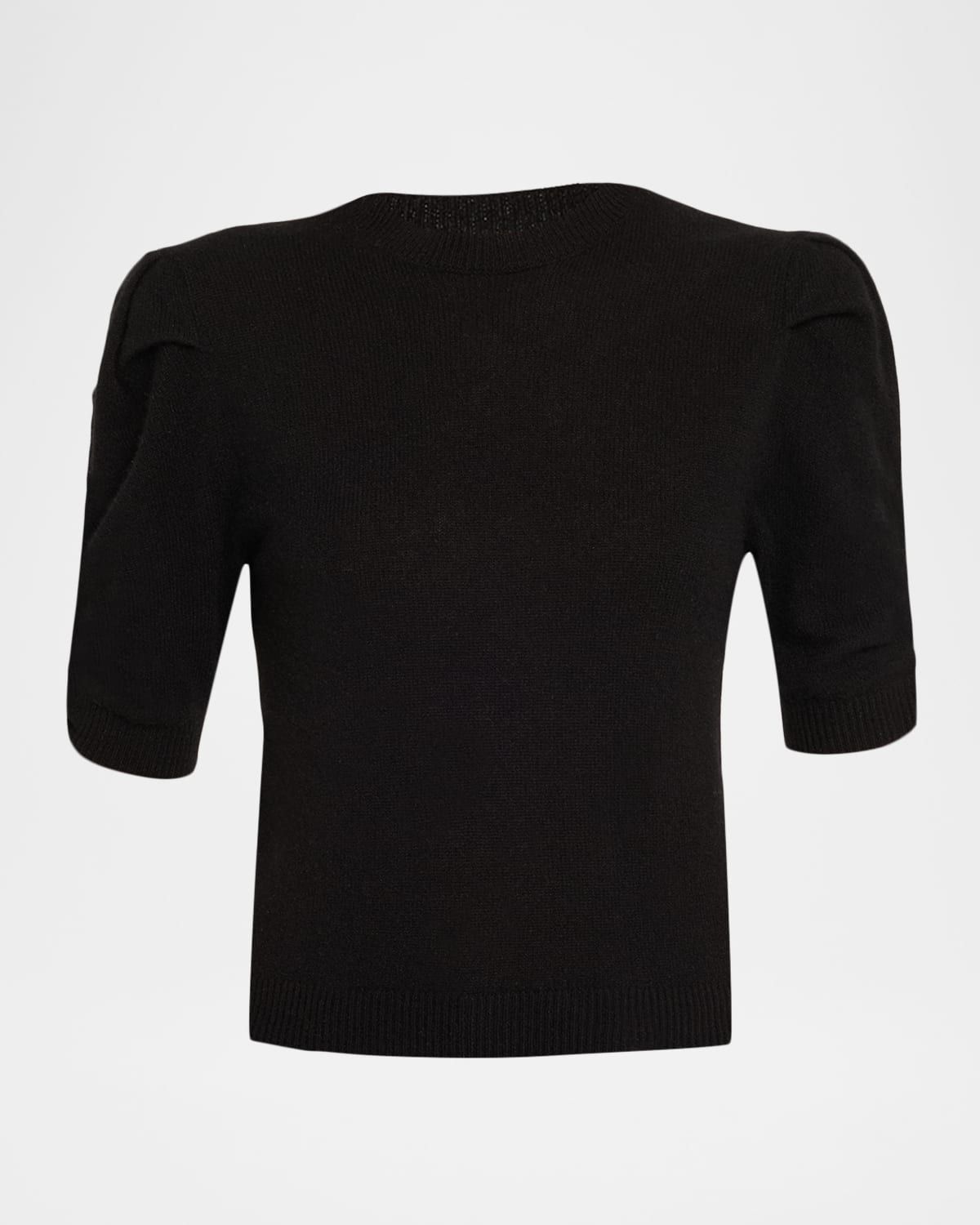 Ruched Cashmere-Wool Sweater