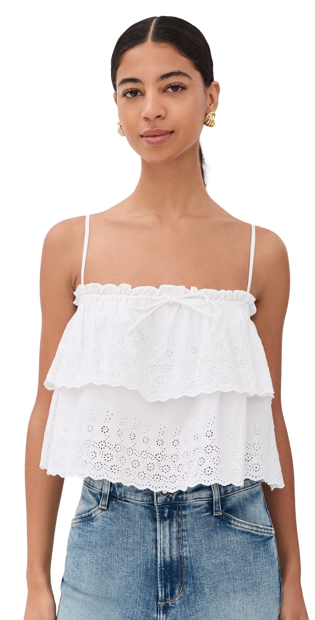 Veronica Beard Oseanna Top White S