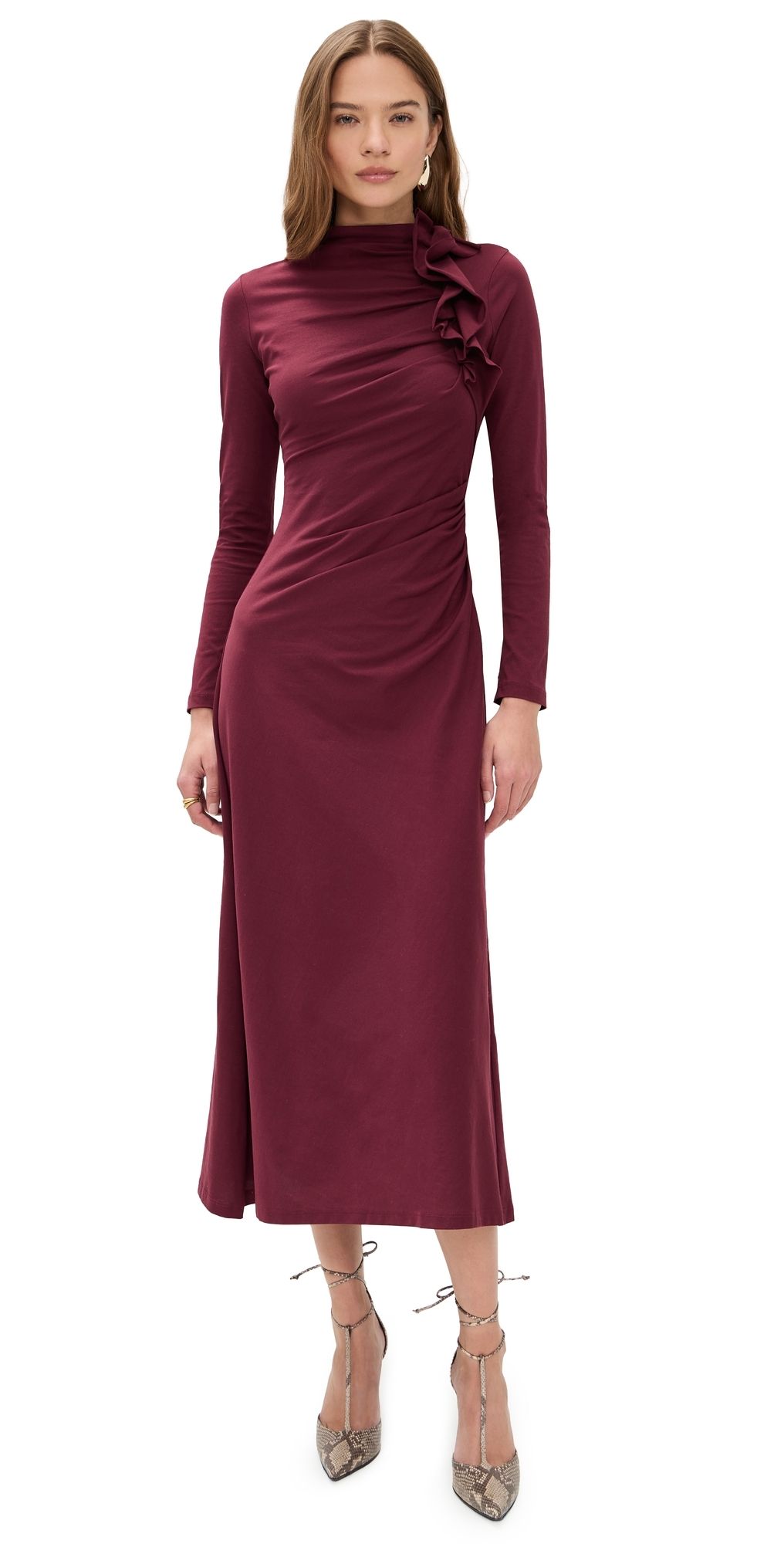 Ulla Johnson Safi Dress Claret L