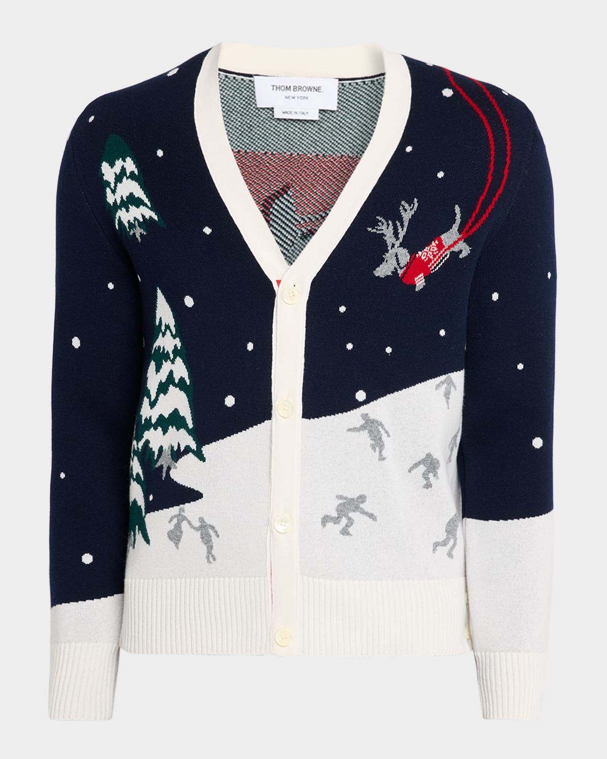 Men & apos;s Cashmere Holiday Scenic Relaxed Fit Cardigan