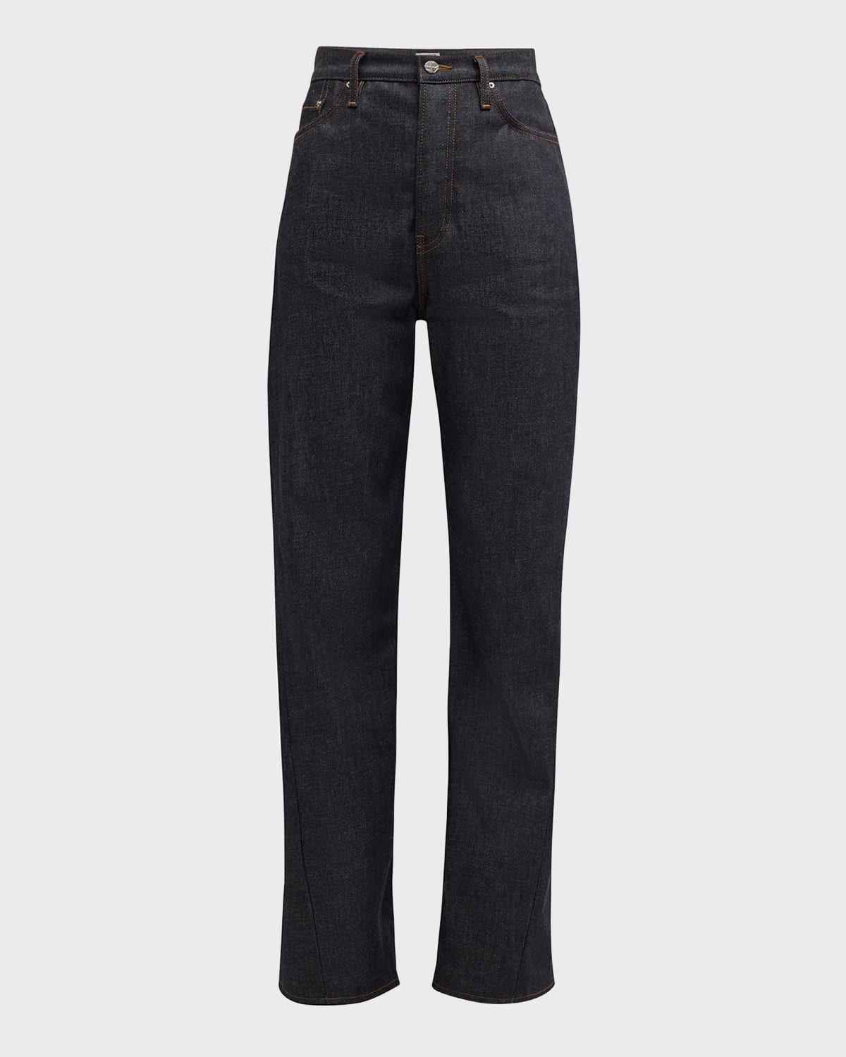 Long Twisted Seam Denim Pants