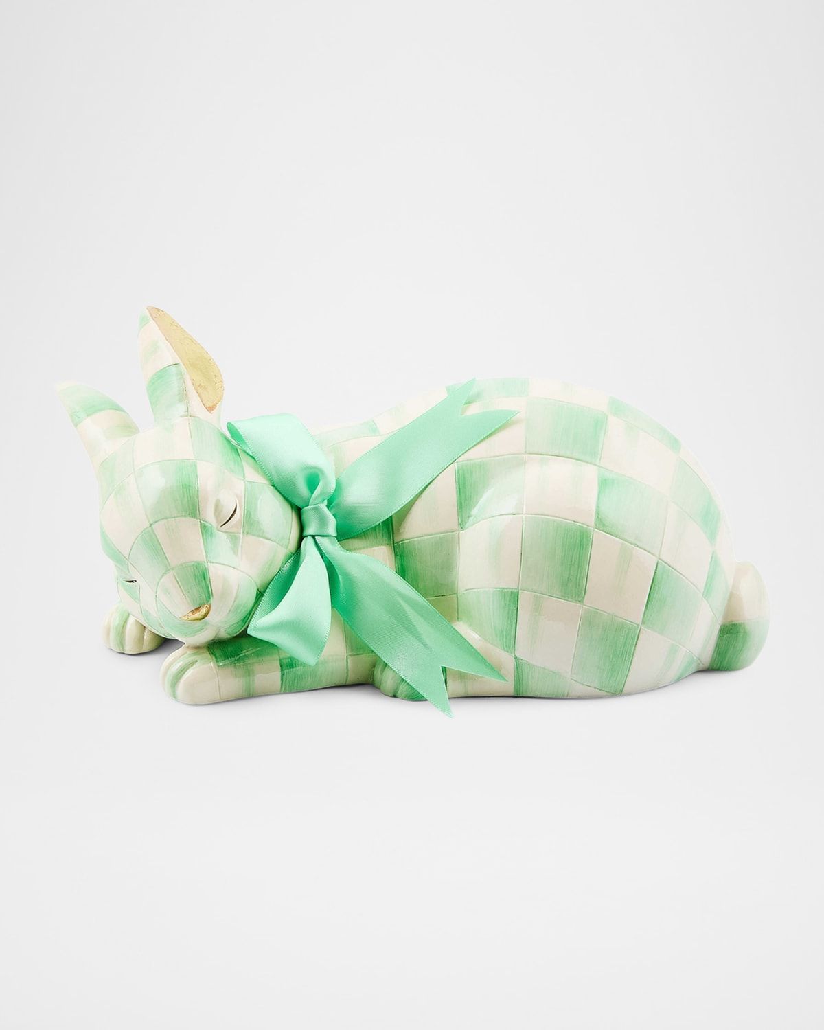 Mint Check Fluffy Bunny