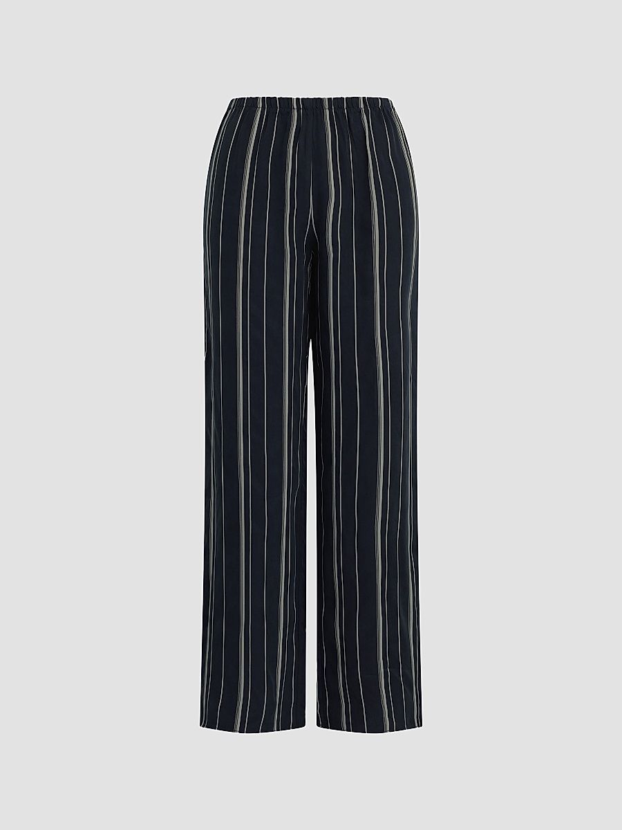 Women's The Everything Striped Pants - Midnight Grey - Size XS