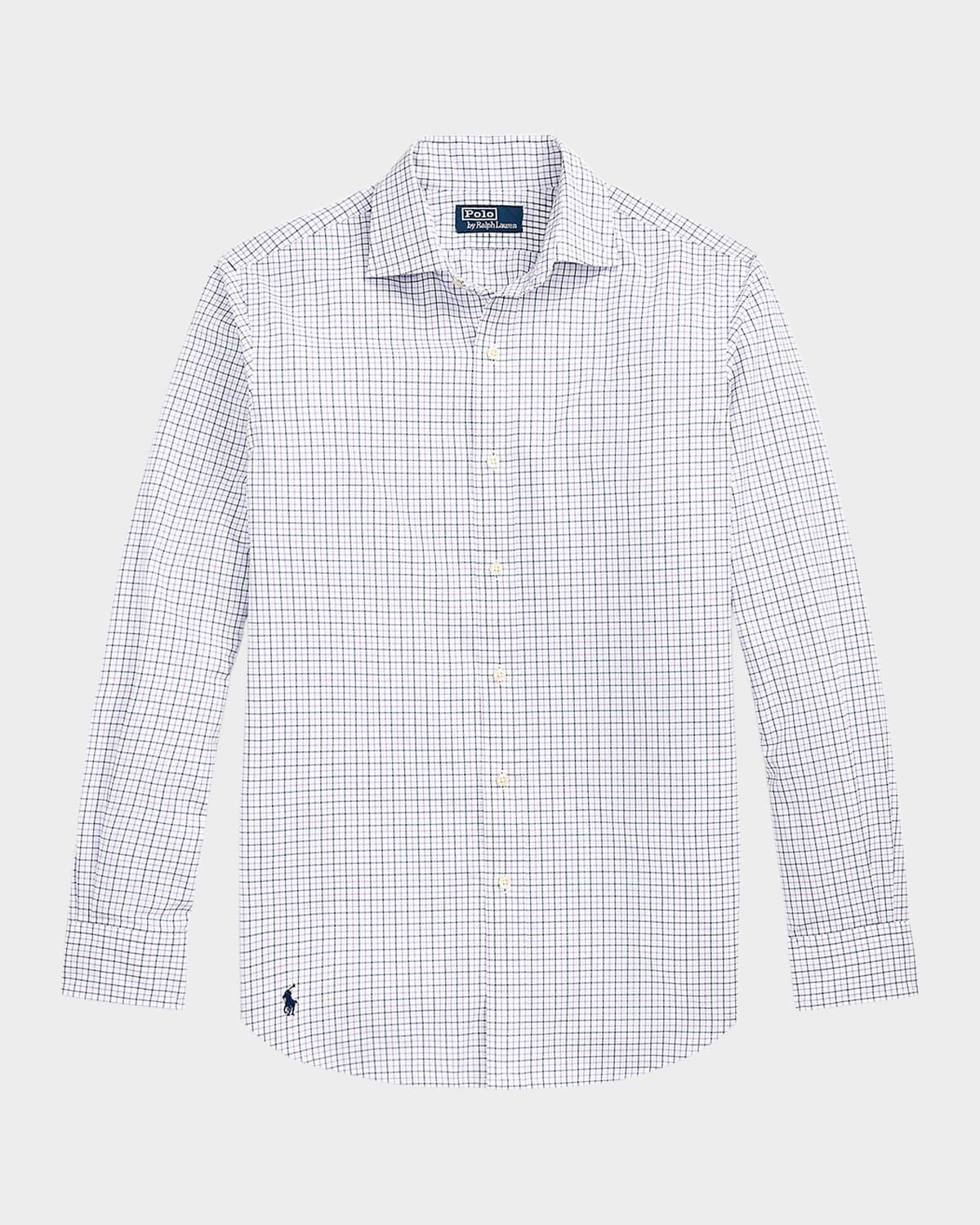 Men & apos;s Classic-Fit Tattersall Poplin Sport Shirt