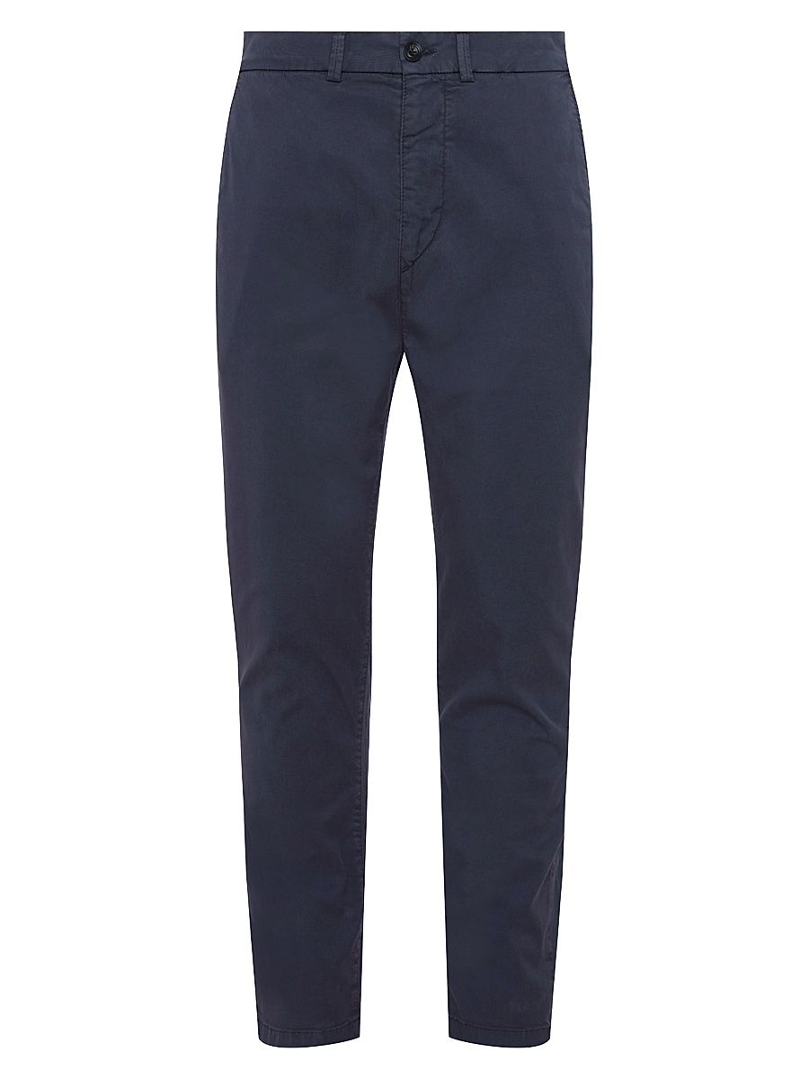 Men's Adrien Slim Stretch Cotton Chino Pants - Twilight Blue - Size 40