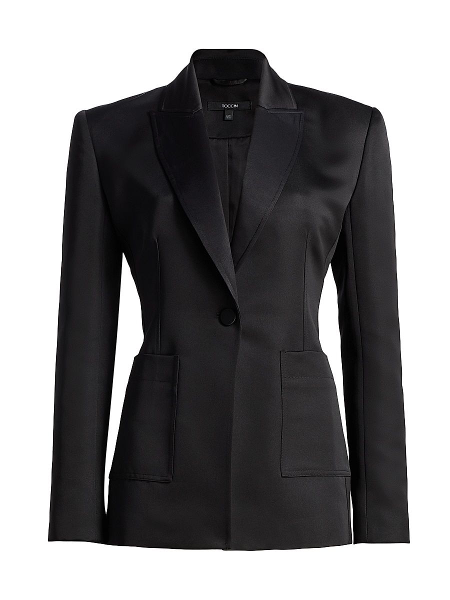 Women's Preston Tuxedo Blazer - Jet - Size 14