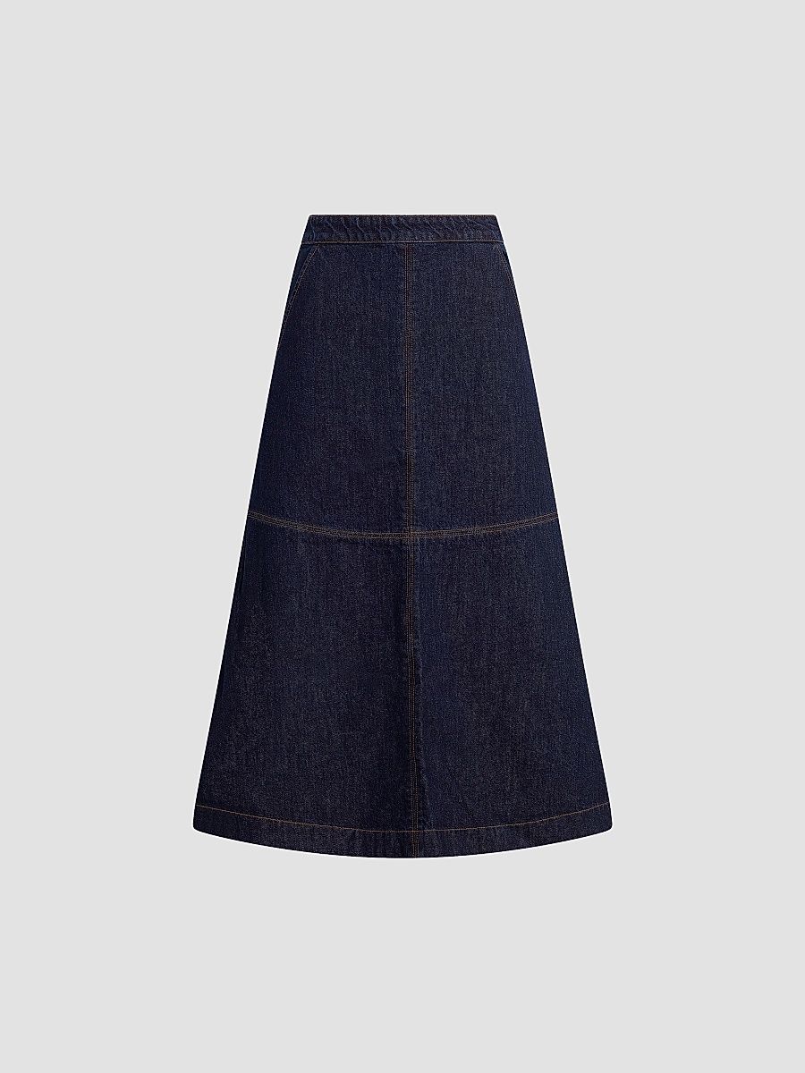 Women's The Tavi Denim Midi Skirt - Eminent - Size 8