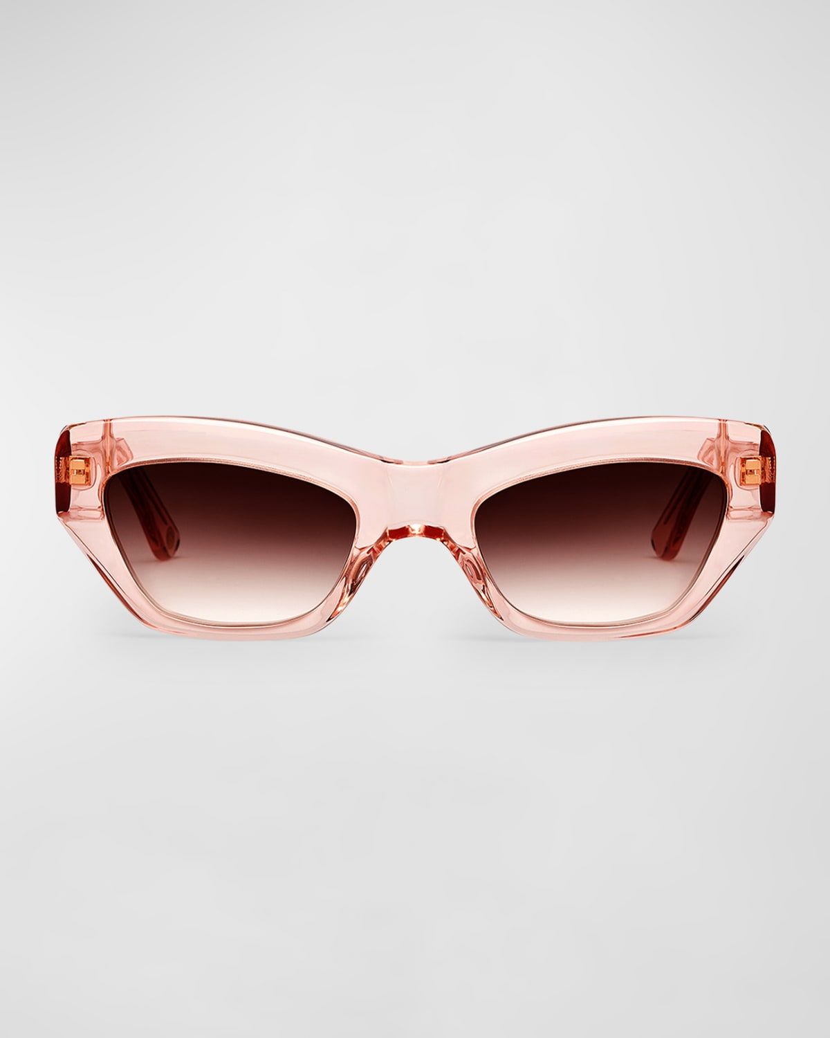 Concept 3 Pink Acetate Cat-Eye Sunglasses