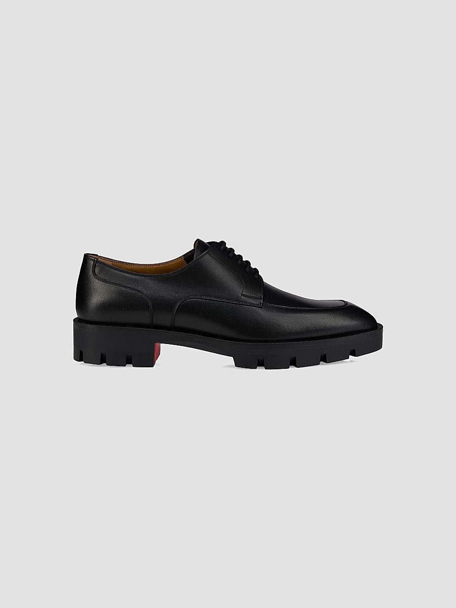 Christian Louboutin Men's Davisol Lion Derby Shoes - Black - Size 11