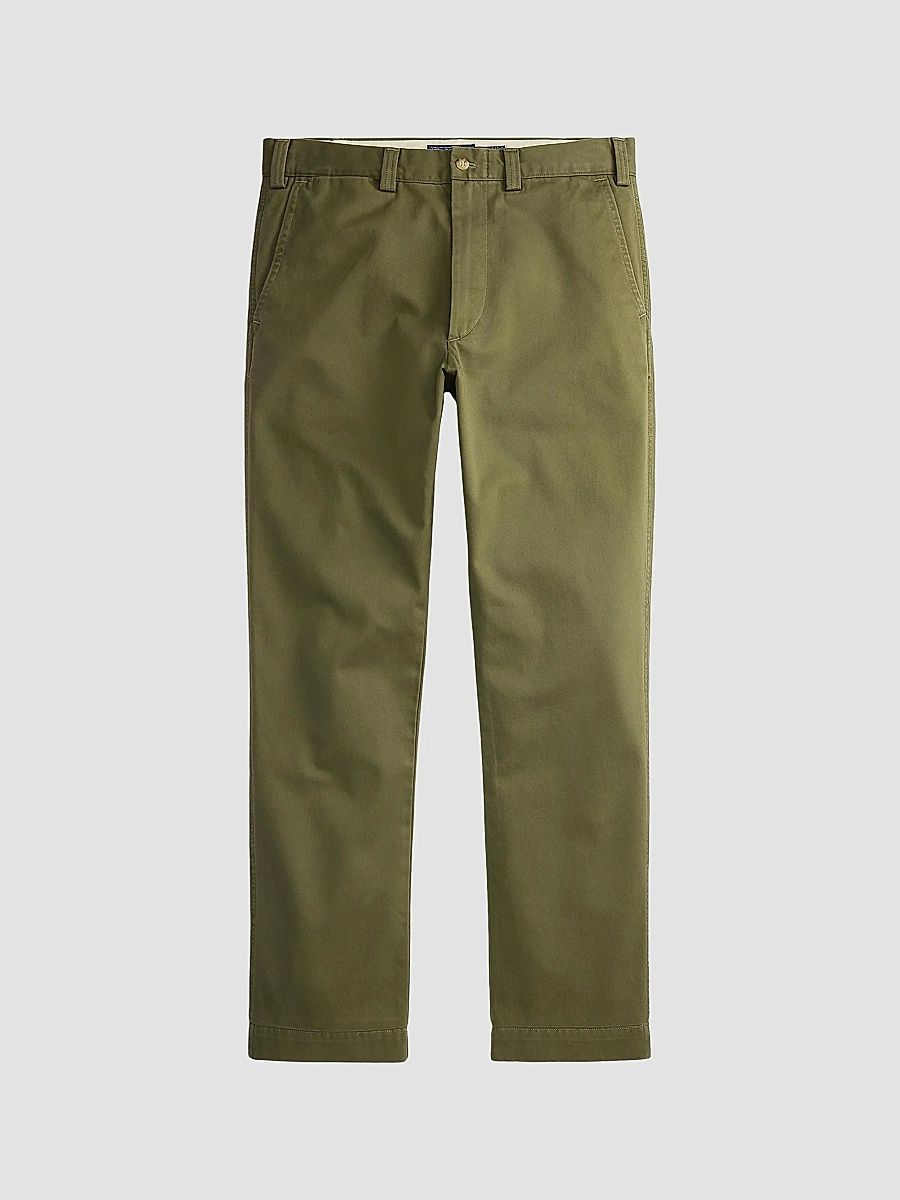 Polo Ralph Lauren Men's Salinger Cotton Twill Straight-Leg Pants - Outdoors Olive - Size 36