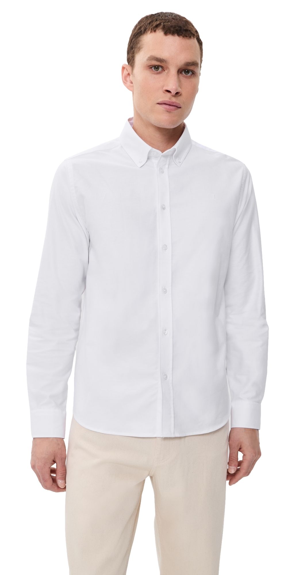 Les Deux Konrad Oxford Button Down Shirt White XXL