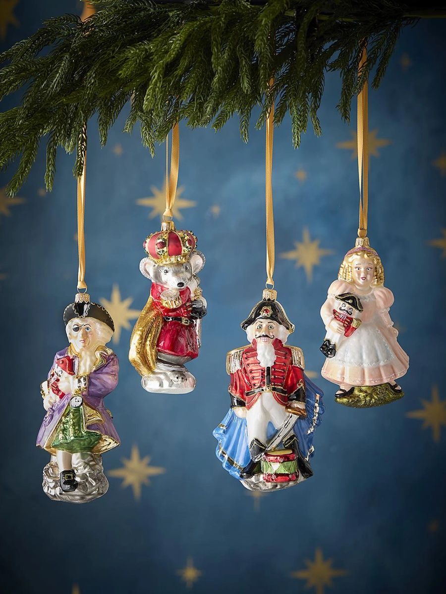 Nutcracker Suite 4-Piece Ornament Set