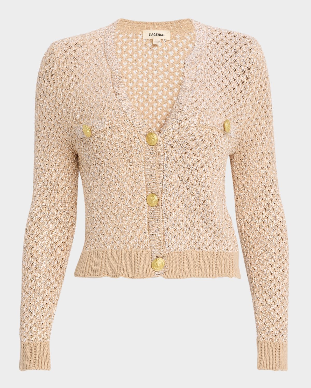 Blanca Sequined Knit Cardigan