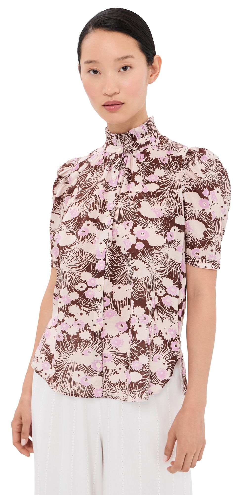Alix of Bohemia Winnie Dandelion Dusk Shirt Dark Brown S