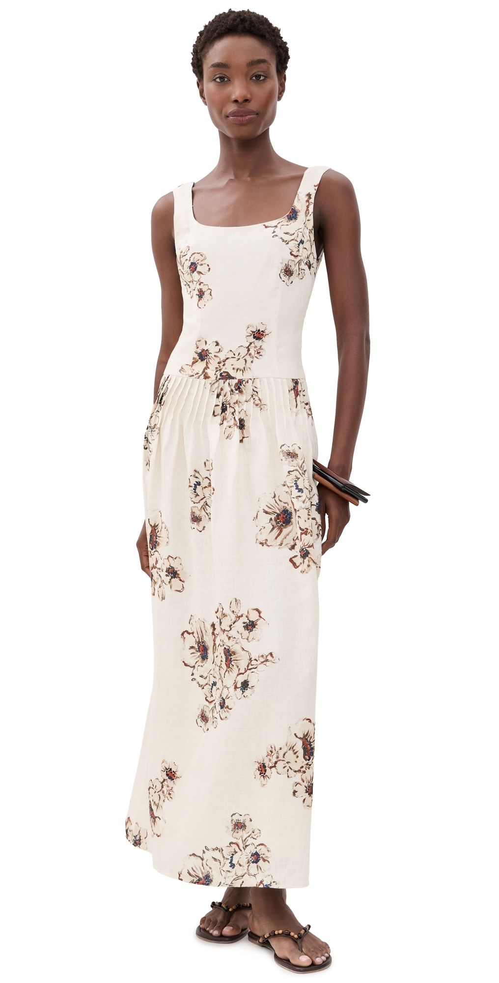 SIR. Freja Linen Dress Rosetta 1