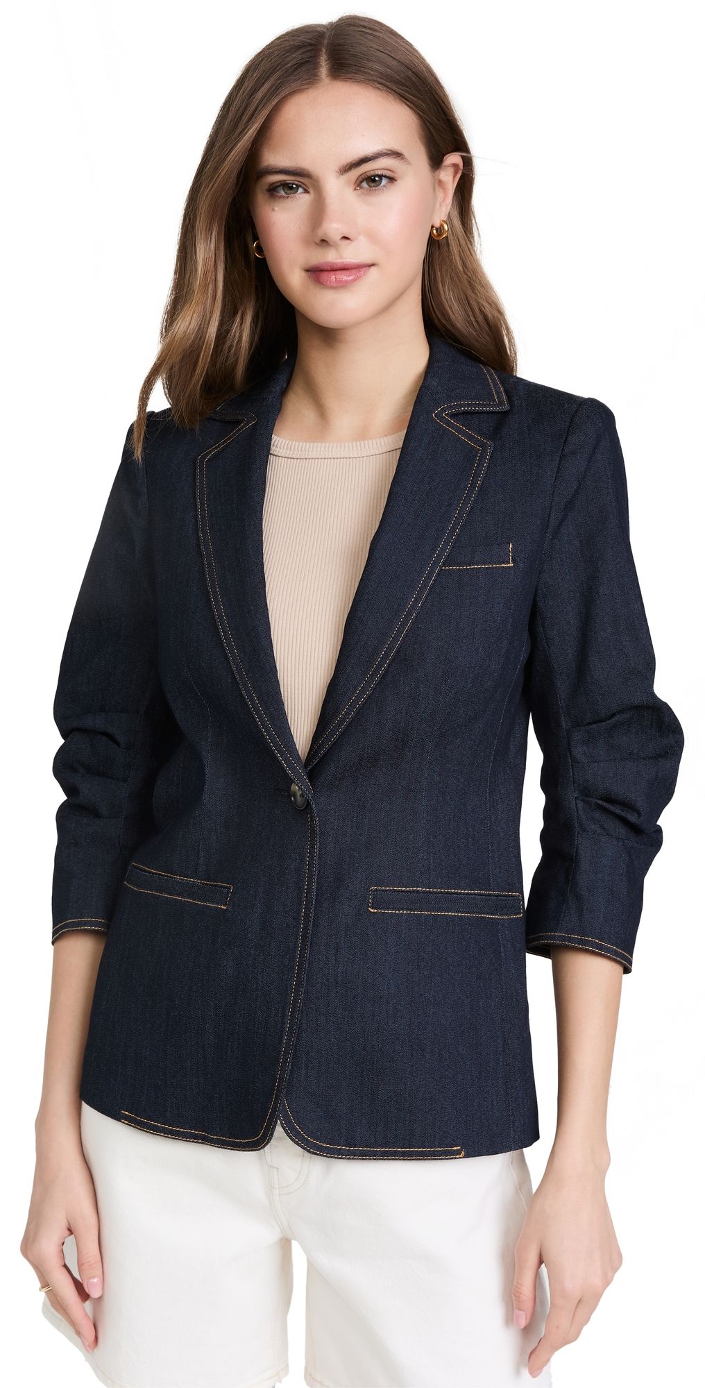 Cinq à Sept Denim Khloe Blazer Indigo 4