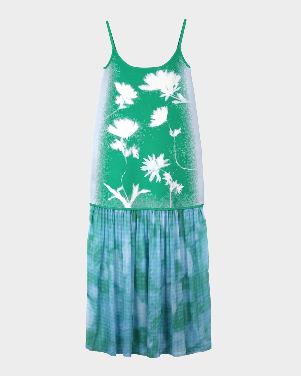 Ginger Flower Print Tank Dress