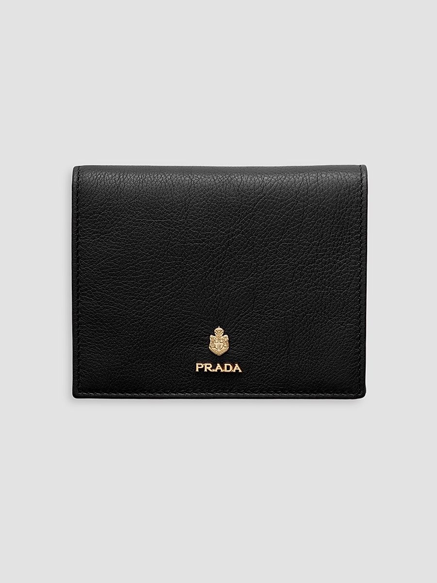 Women's Small Leather Wallet - Black