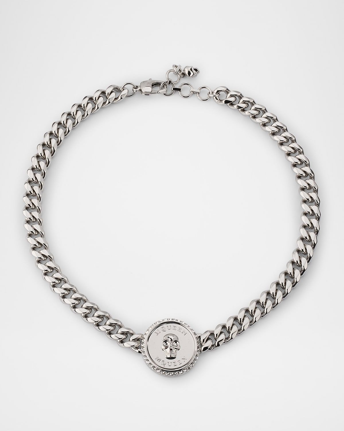 Men & apos;s Sovereign Skull Choker Chain Necklace