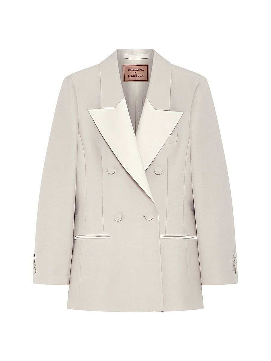 Women's Slim Fit Blazer - Ivory - Size 8