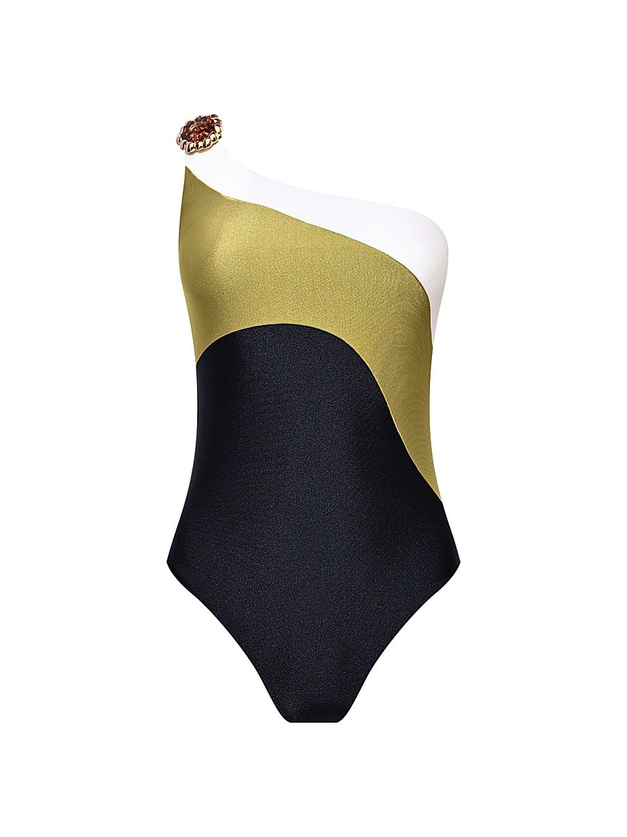 Women's Jade One-Shoulder One-Piece Swimsuit - Size XS