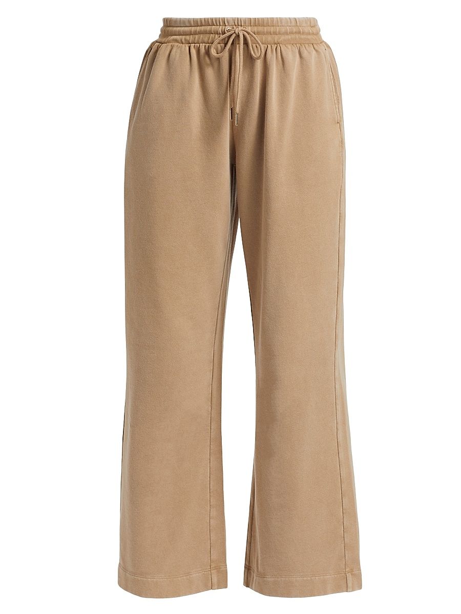 Women's Cotton-Blend Crop Sweatpants - Thistle - Size XS