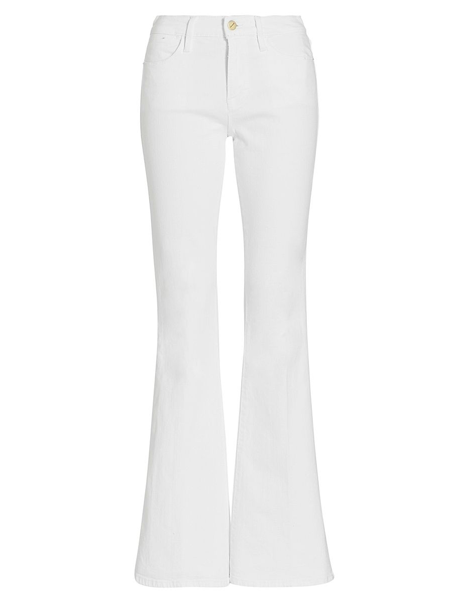 Women's Le High Stretch Flare Jeans - Blanc - Size 27