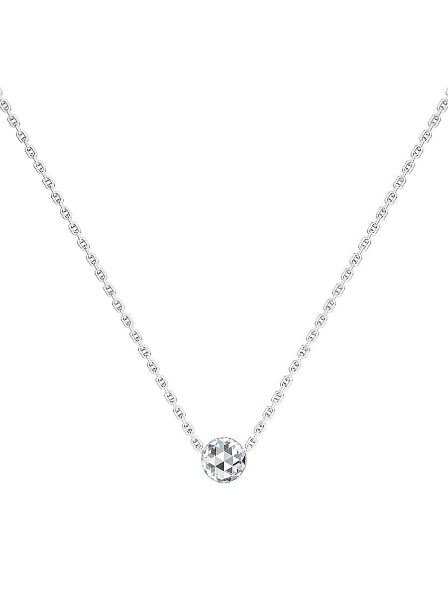 Women's Bubble 18K White Gold & 1.23 TCW Lab-Grown Diamond Pendant Necklace - White Gold