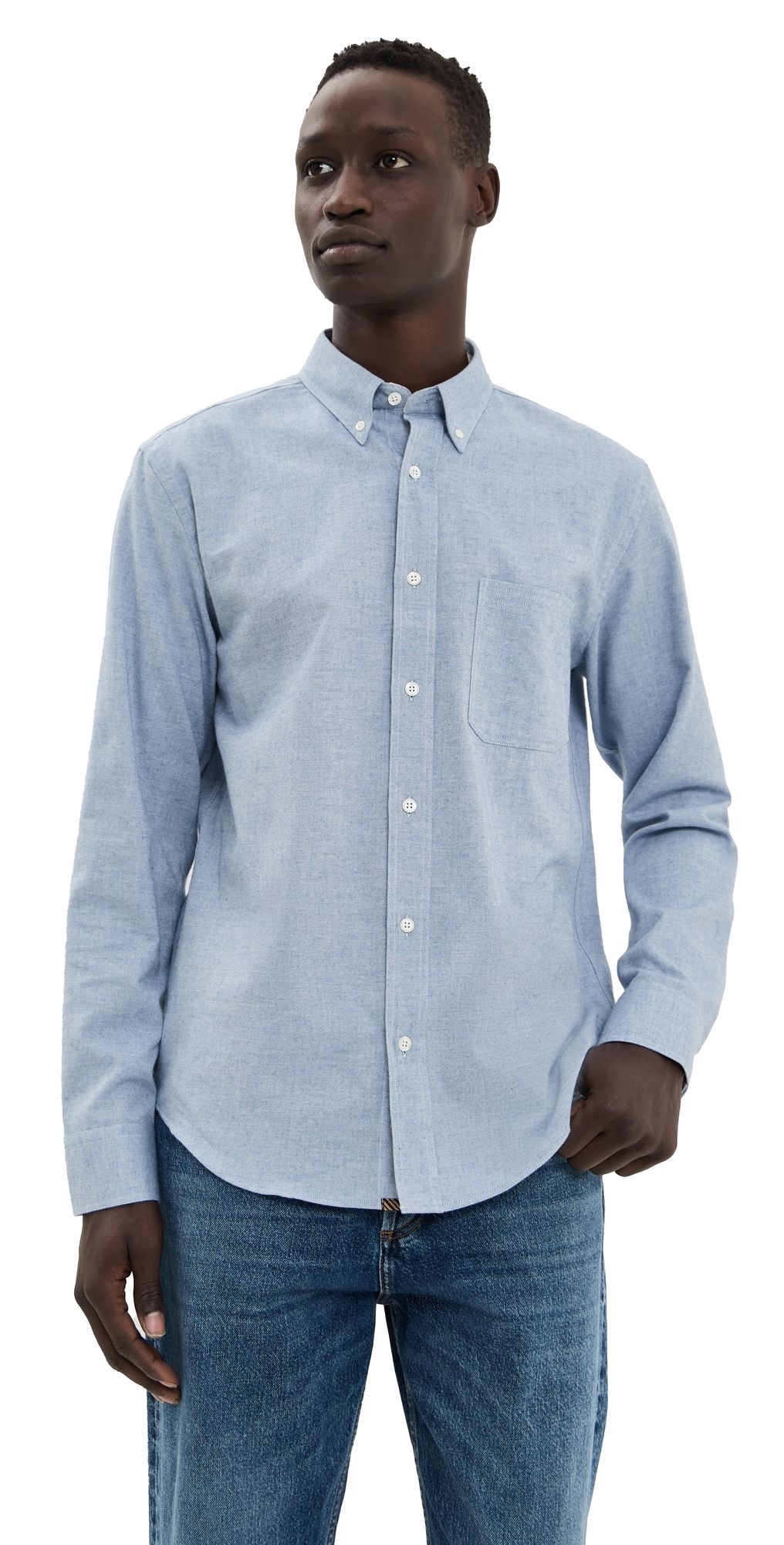 Billy Reid Tuscumbia Classic Shirt Light Blue M