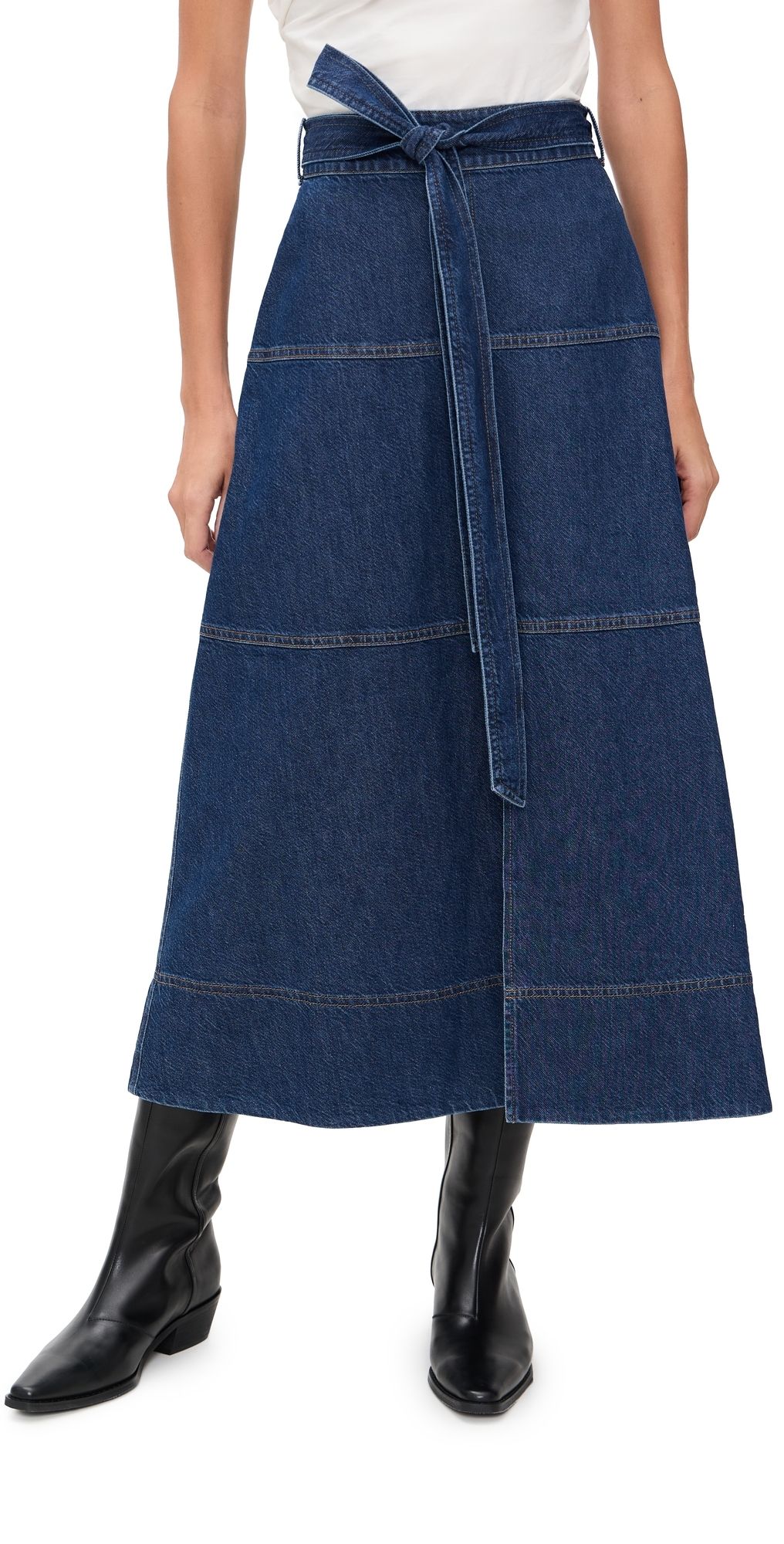 Tanya Taylor Hudley Skirt Classic Indigo Blue 00