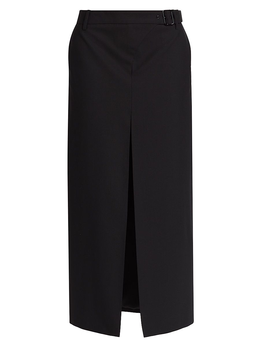 Women's Leonardo Belted Midi-Skirt - Black - Size 8