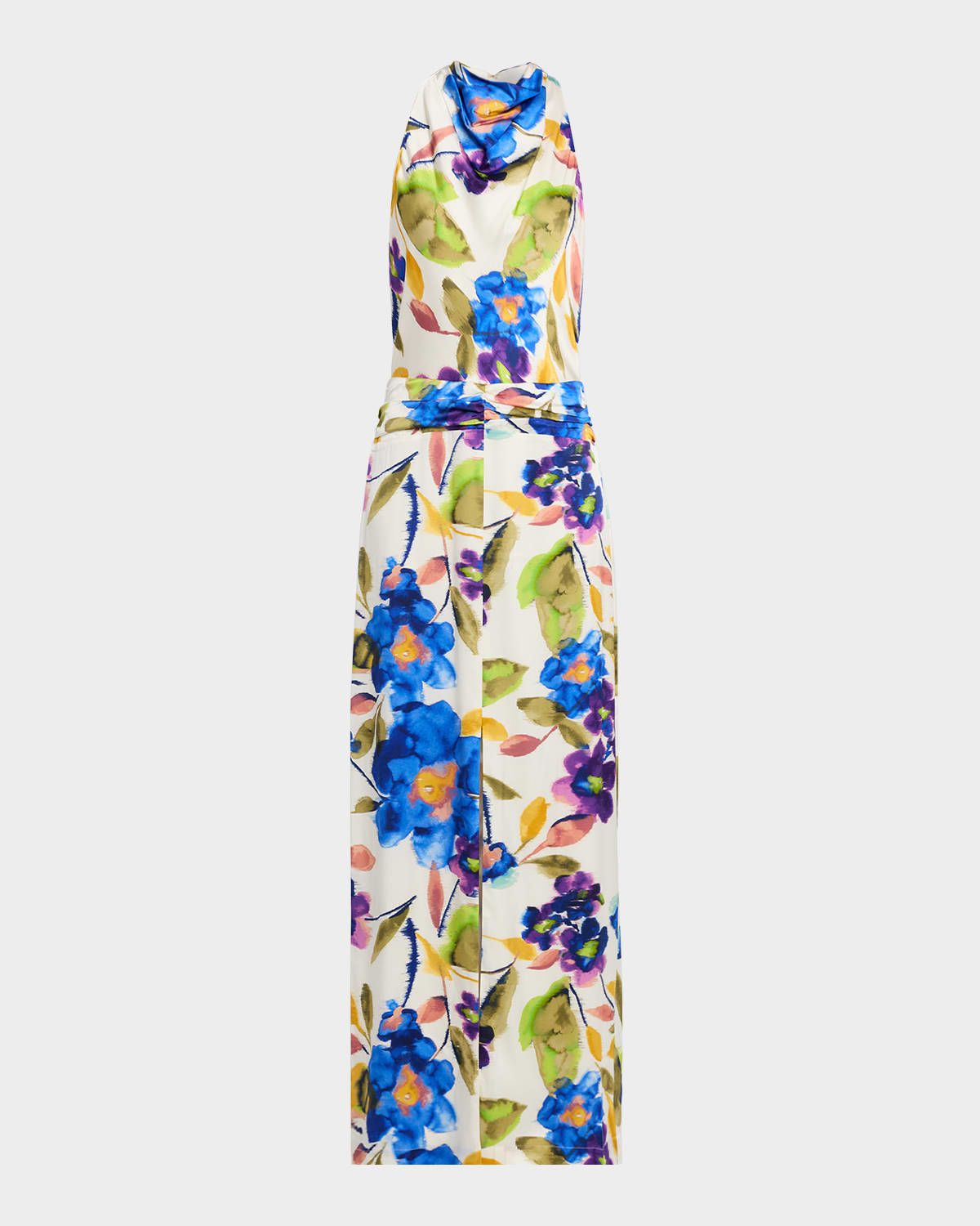 Charmayne Floral-Print Cowl Maxi Dress