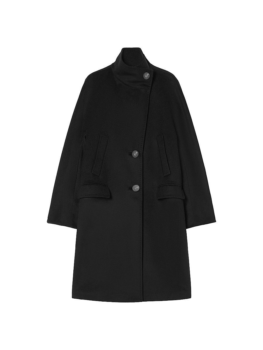 Women's Wool Broadcloth Coat - Black - Size 22