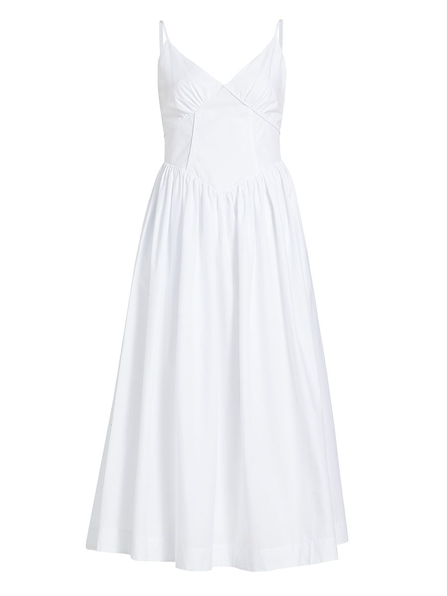 Women's Becker Princess Waist Midi-Dress - White - Size 4
