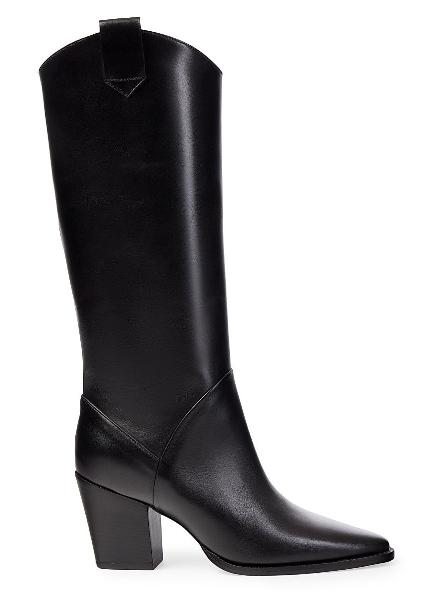 Women's Weston 70MM Leather Boots - Black - Size 7