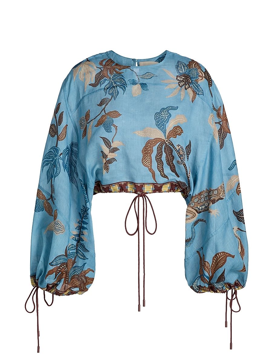 Women's Georgie Tropical Crop Top - Size 8