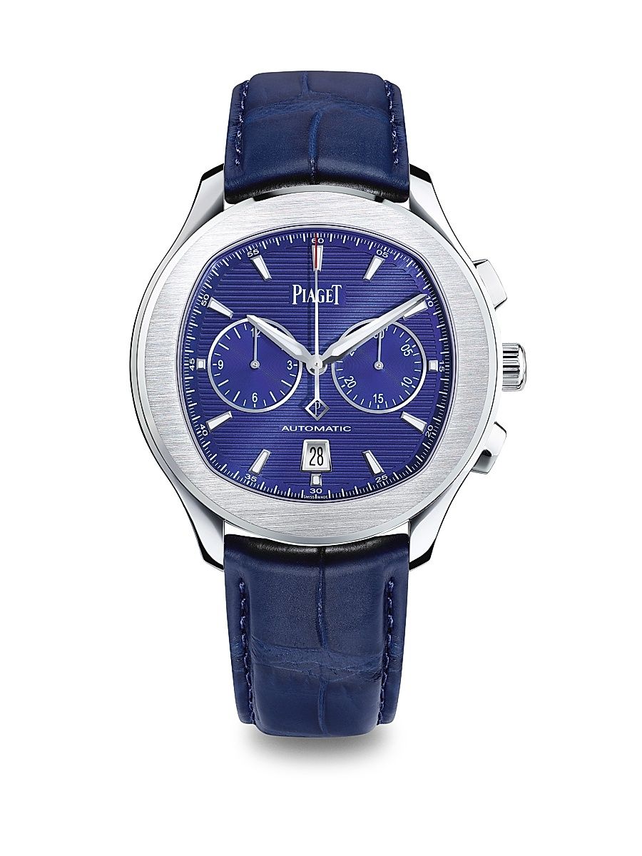Women's Polo S Chronograph Alligator Strap Watch - Blue