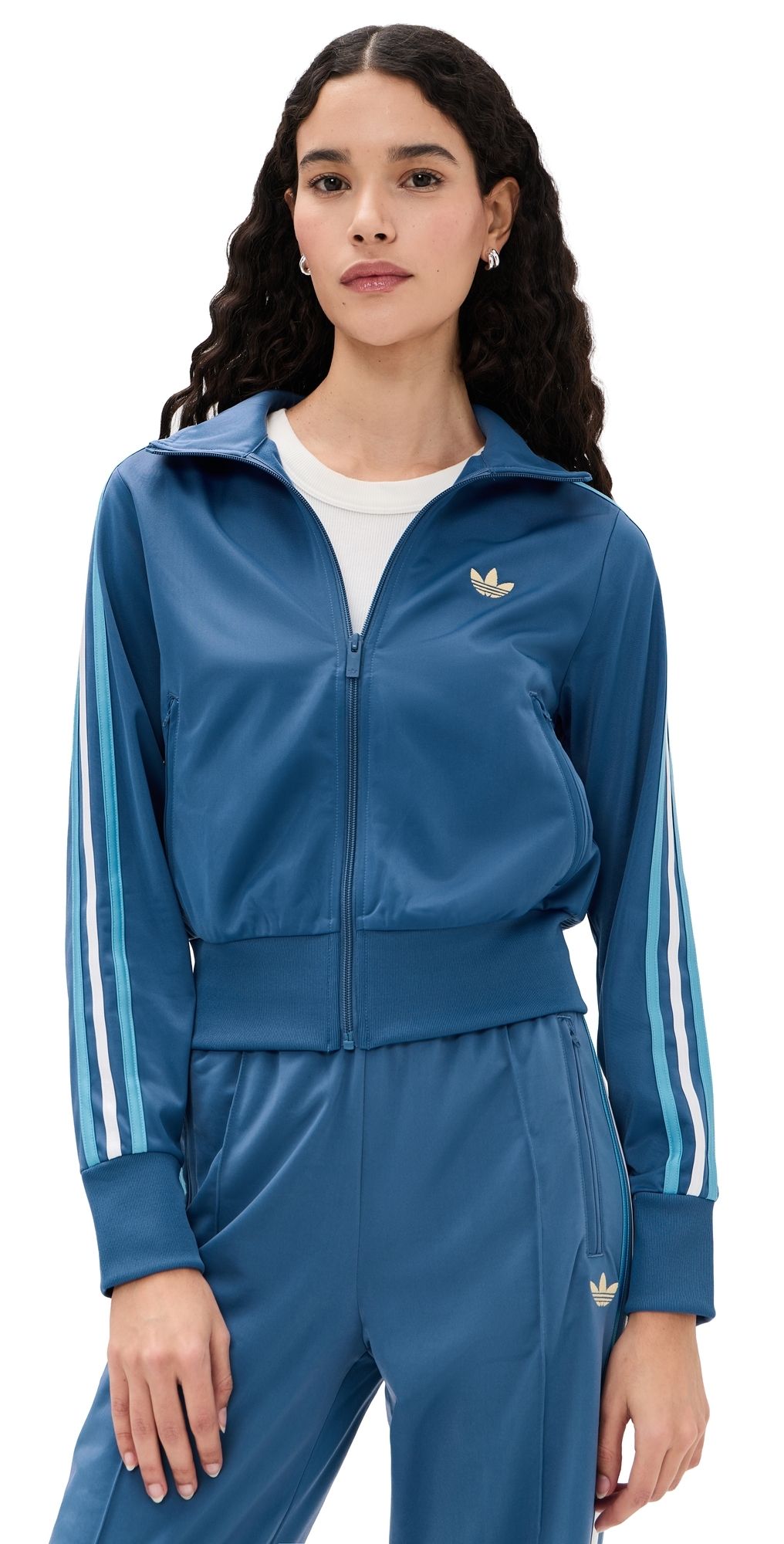 adidas Firebird Classic Track Top Crew Blue/Light Blue/White XXS