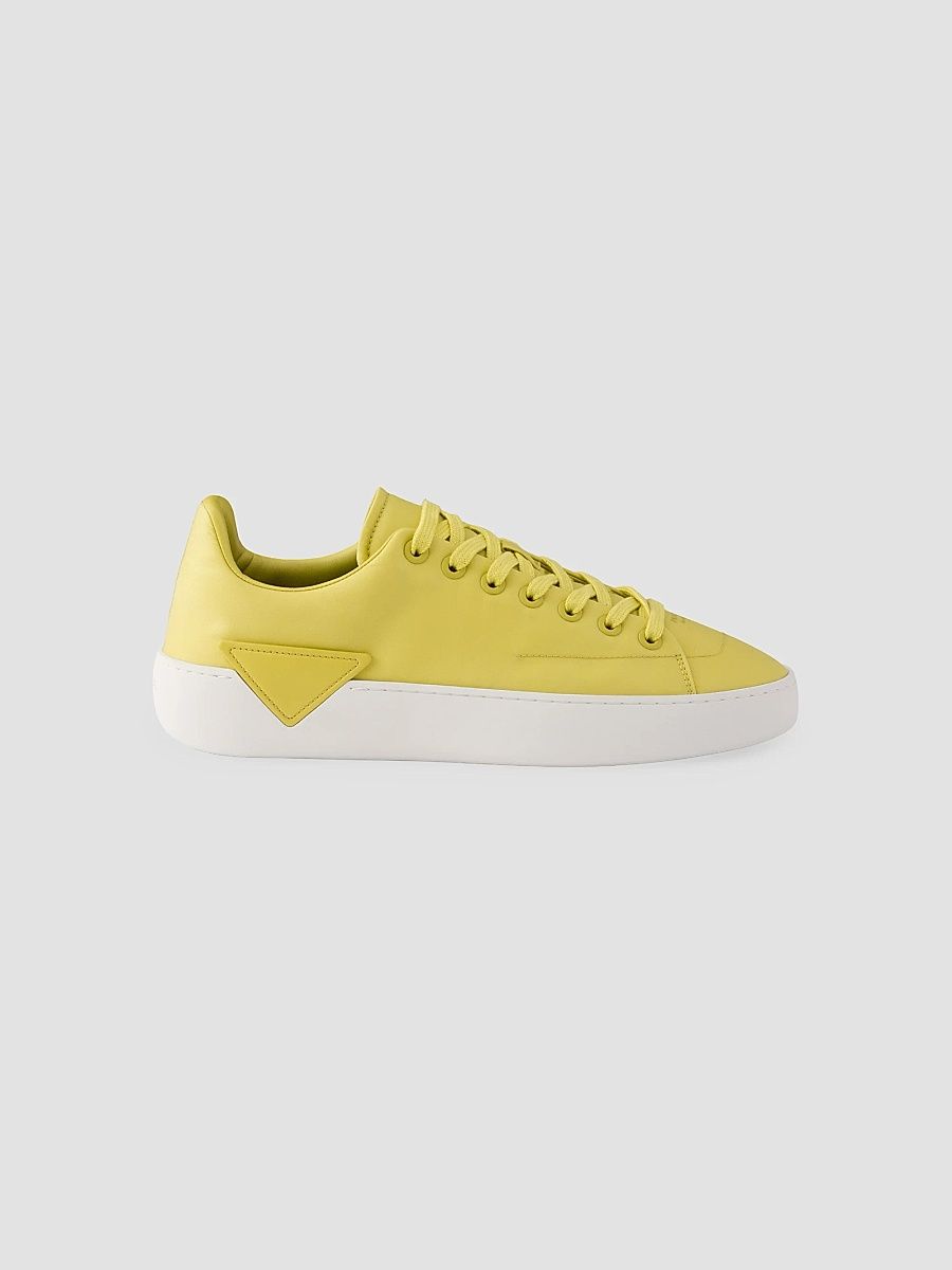 Prada Men's Court Re-Nylon Sneakers - Yellow - Size 12.5