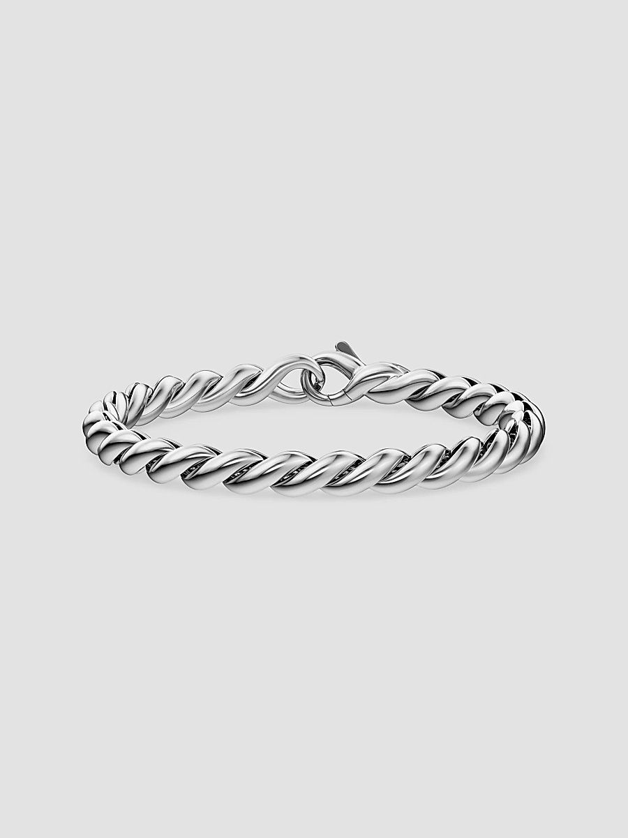 David Yurman Women's Sculpted Cable Chain Bracelet in Sterling Silver, 5.7MM - Silver - Size Medium