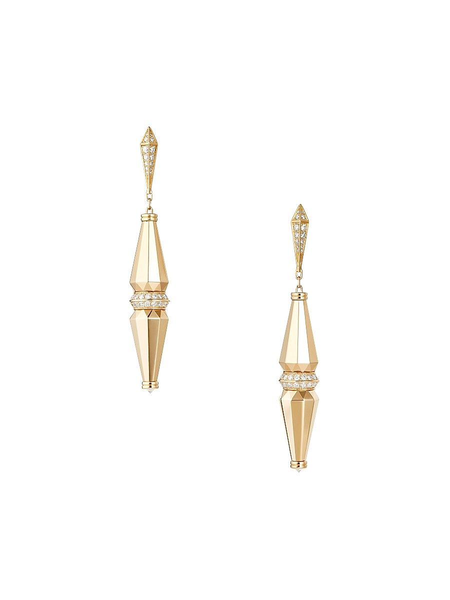 Women's Jack De Boucheron 18K Yellow Gold Drop Earrings - Yellow Gold